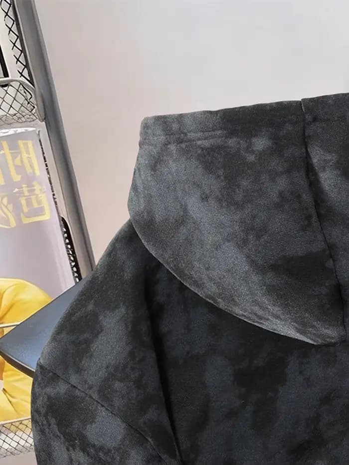 Sweat à capuche rétro pour homme doublé polaire avec motif « 23 »