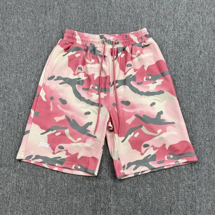 Patta sweat à capuche américain à la mode rouge Camouflage col rond sweats hommes femmes Vintage sur