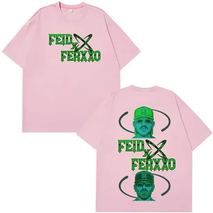 T-shirts Hip-Hop Tendance Rapper Feid Ferxxo Falxxo Tour 2026 Imprimé T-shirt Homme Femme Été Décontracté Ample Streetwear Unisexe