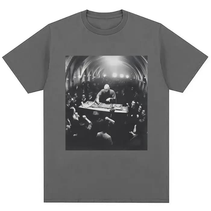 Drôle Dj Dark Lord Meme graphique T-shirt assistant Rave fête mode Vintage t-shirts hommes femmes en vrac coton