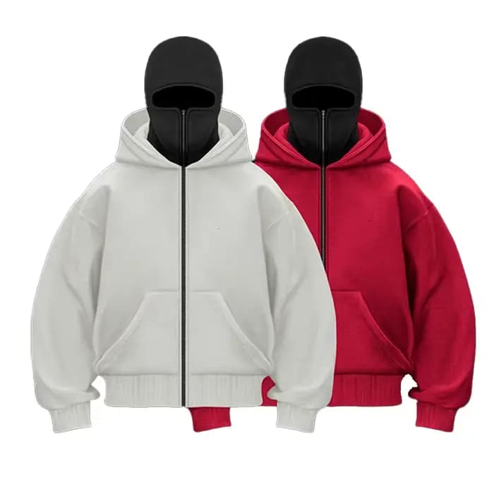 Sweat-shirt à capuche et fermeture éclair pour hommes et femmes