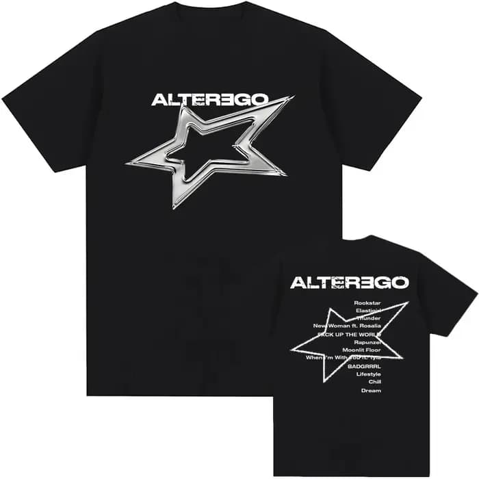 Coran chanteur Album Alter Ego graphique t-shirts LISA mode Hip Hop Streetwear unisexe été coton