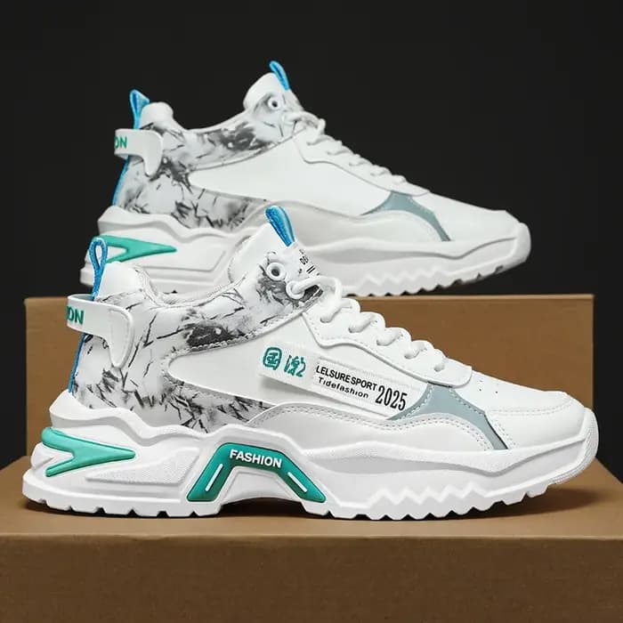 Chaussures de printemps pour hommes : Nouvelles baskets montantes respirantes