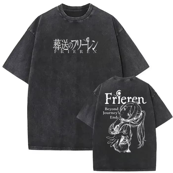 T-shirt Frieren Beyond Journey's End pour hommes, vêtements à manches courtes, t-shirts Vintage en c