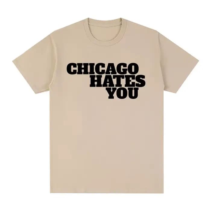 Rappeur chef Keef Chicago déteste vous même Style T-shirt hommes mode Hip Hop surdimensionné