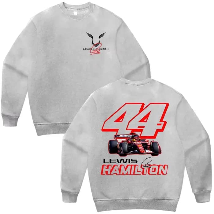 Sweat-shirt à col rond Lewis Hamilton Racing 44 pour femmes et hommes