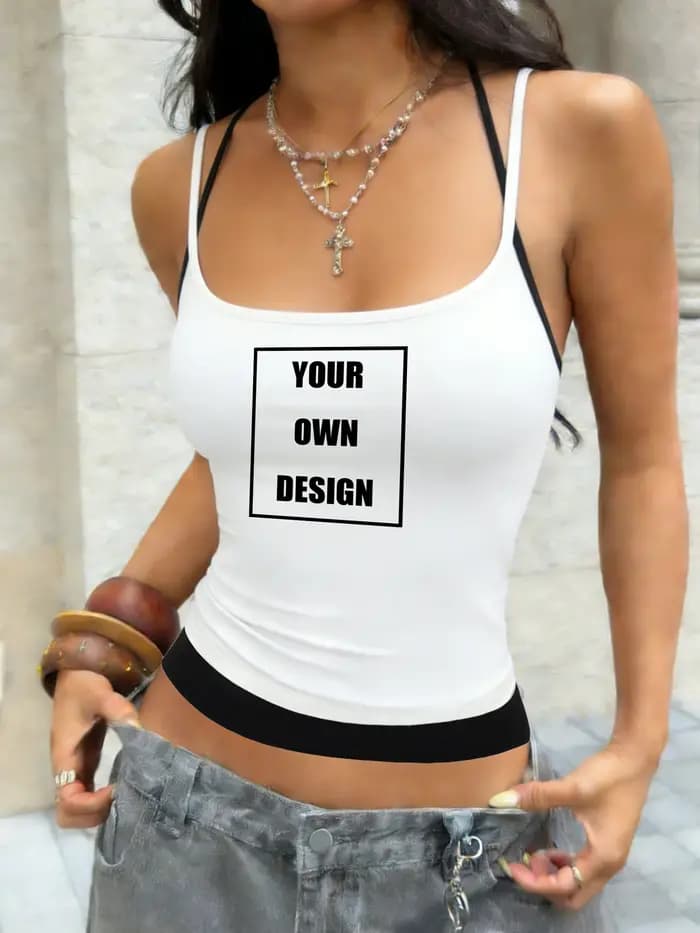 Débardeurs personnalisés avec logo graphique pour femmes