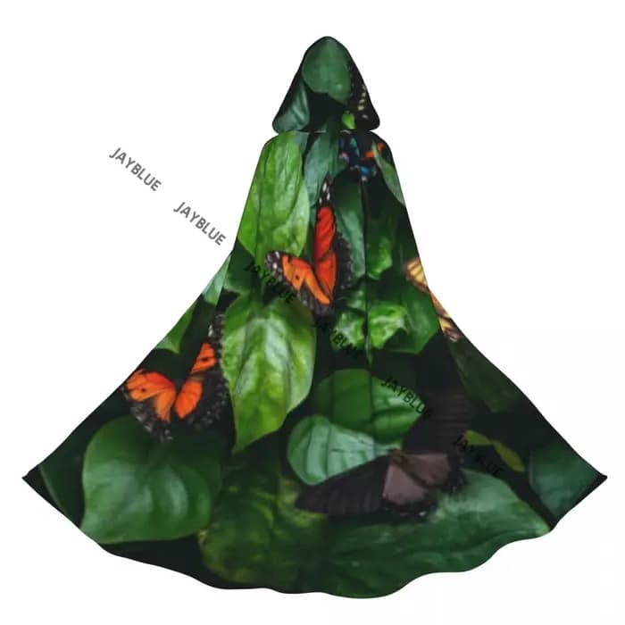 Cape longue Cape colorée tableau papillons manteau à capuche automne sweats à capuche