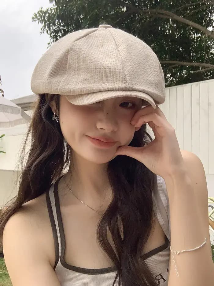 Harajuku Vintage casquettes Golf conduite soleil plat Cabbie casquette Peaky Blinder chapeaux pour femmes été printemps automne nuages béret Gorras