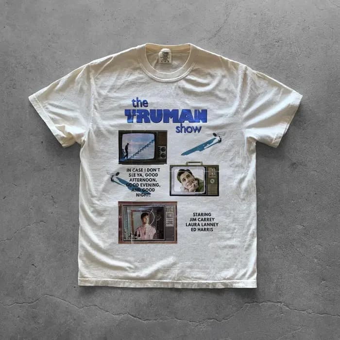 T-shirt rétro du film Truman's World