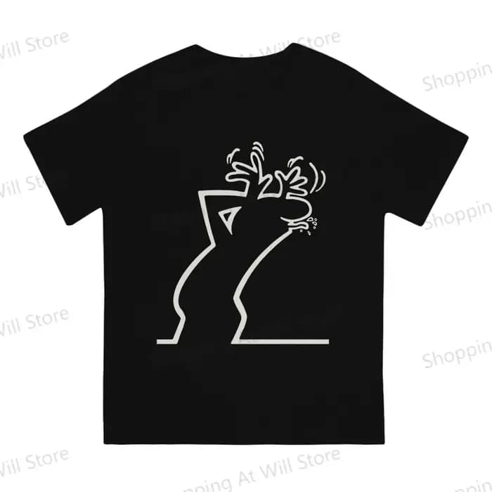 T-shirts décontractés pour hommes et femmes La Linea The Line Osvaldo Cavandoli TV T-shirt à manches