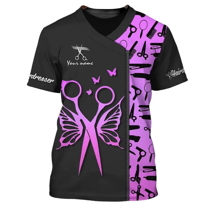 T-shirt unisexe imprimé en 3D avec nom personnalisé pour hommes