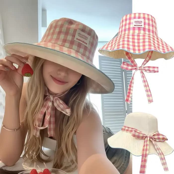 Chapeau Bob à Carreaux