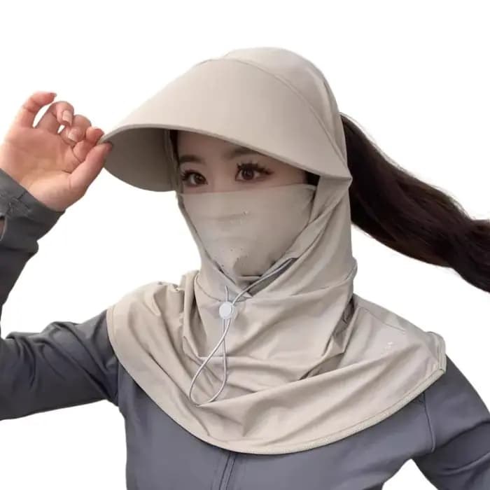 Casquette de protection solaire respirante intégrale avec large bord UPF 50+ et couvre-nuque long