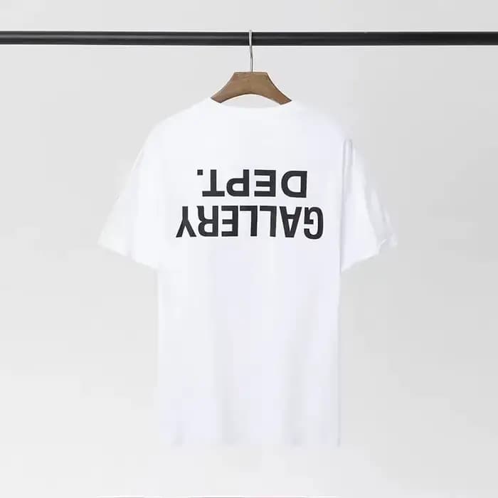 GALLERY DEPT inspiré revers imprimé T-Shirt 100% coton surdimensionné Streetwear