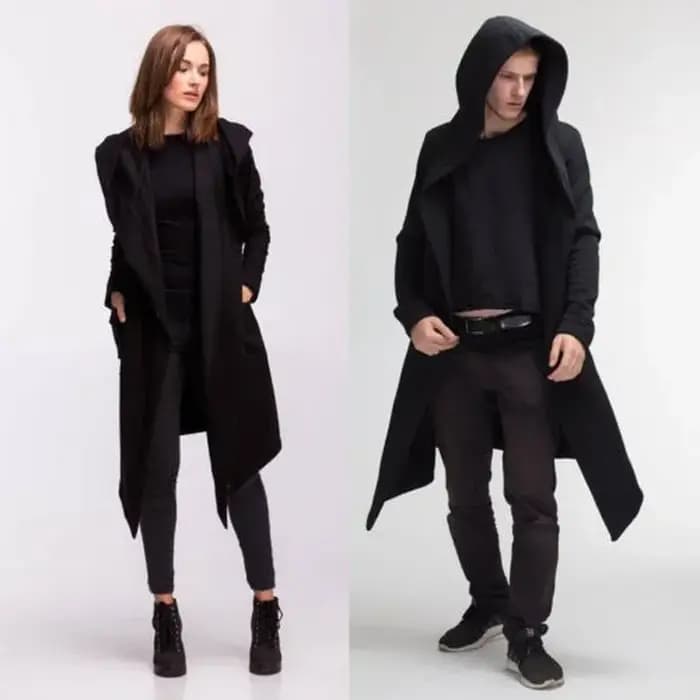 Veste cardigan surdimensionnée à capuche – Manteau chaud de printemps unisexe