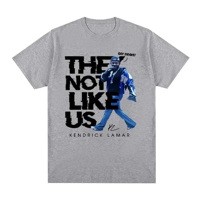 Kendrick Lamar dire Drake ils pas comme nous T-shirts hommes femmes haute qualité mode Hip Hop t-shirt