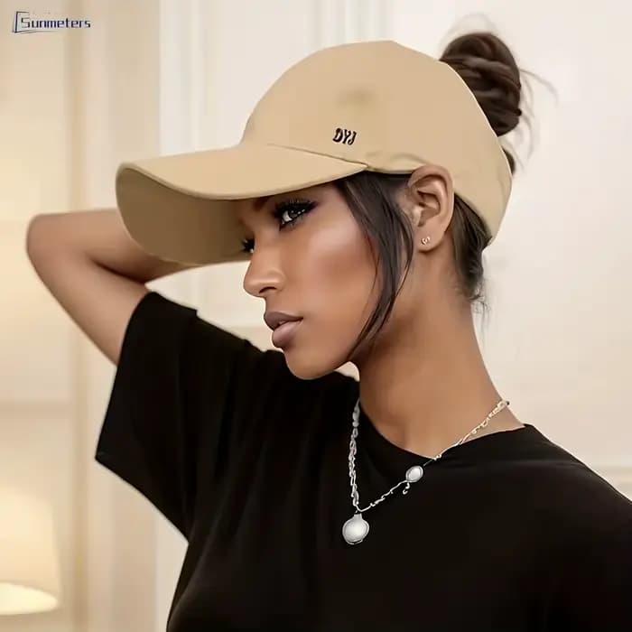 Casquette de baseball décontractée pour femme avec ouverture pour queue de cheval