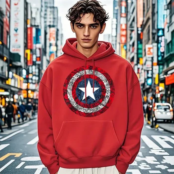 Capitaine Badge bande dessinée impression hommes femmes sweat à capuche automne hiver quotidien vacances en plein air Fitness décontracté ample chaud vêtements de sport