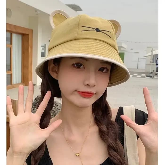 Chapeau Bob Femme à Oreilles de Chat Kawaii