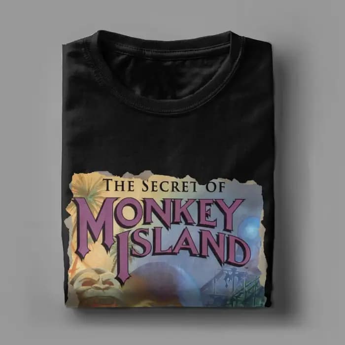 Créatif le Secret de l'île des singes T-Shirt hommes col rond 100% coton t-shirts à manches courtes