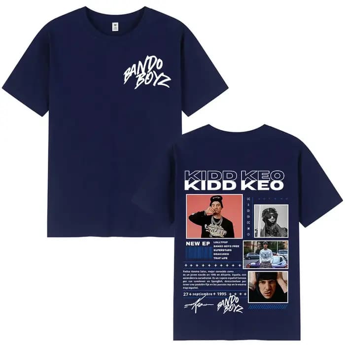 Rappeur Kidd Keo Bando Boyz Album Tour Merch T-shirt hommes femmes mode Hip Hop manches courtes T-shirts coton