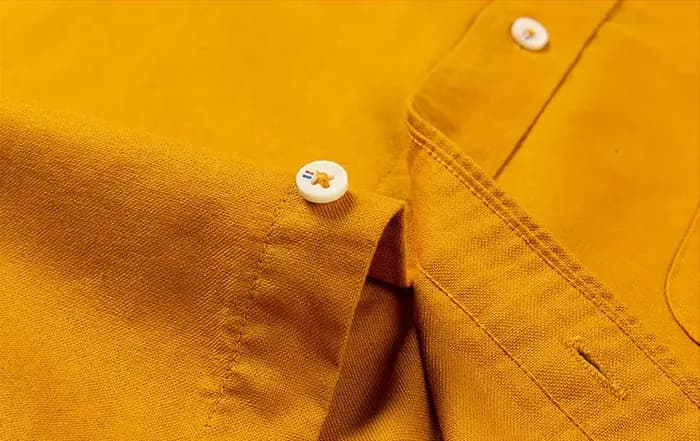 Col montant ou col rabattu tout coton chemise à manches longues pour hommes