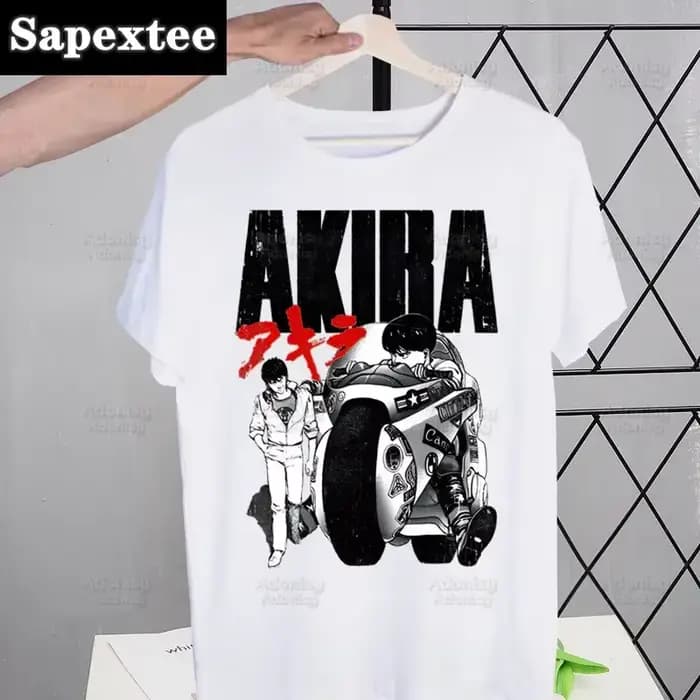 Akira Anime Manga japonais t-shirt hommes rétro hauts T-shirts Harajuku Neo Tokyo Shotaro Kaneda