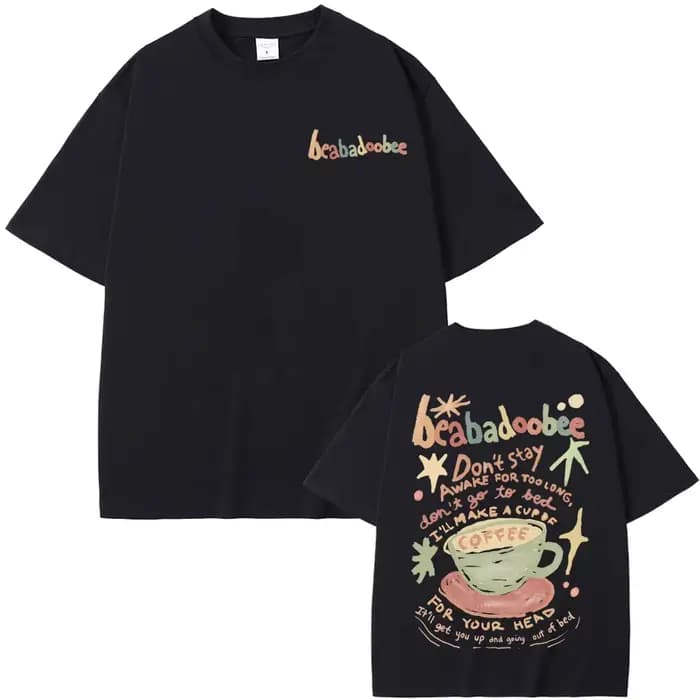 Beabadoobee T-shirt imprimé graphique hommes femmes mode Vintage surdimensionné t-shirts unisexe décontracté pur coton