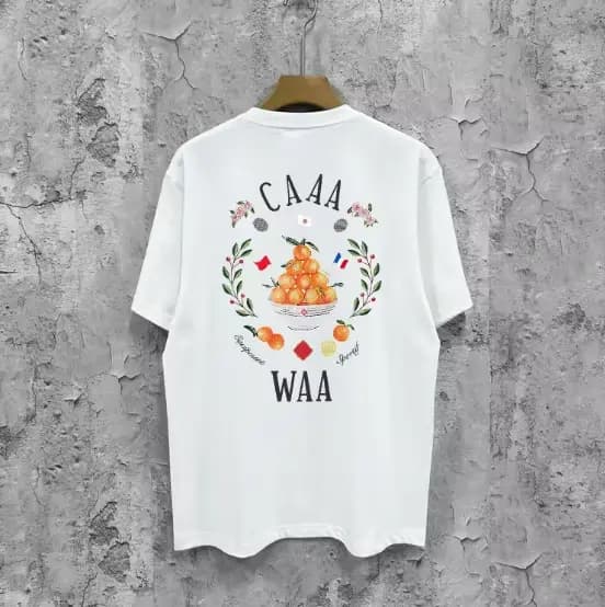 T-shirt noir pour hommes avec lettres, style classique européen et américain, populaire, monogrammé,