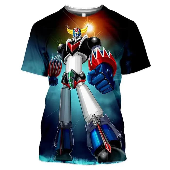Été Goldorak Anime UFO Robot Grendizer impression 3D T-Shirts hommes femmes mode surdimensionné t-shirt Harajuku