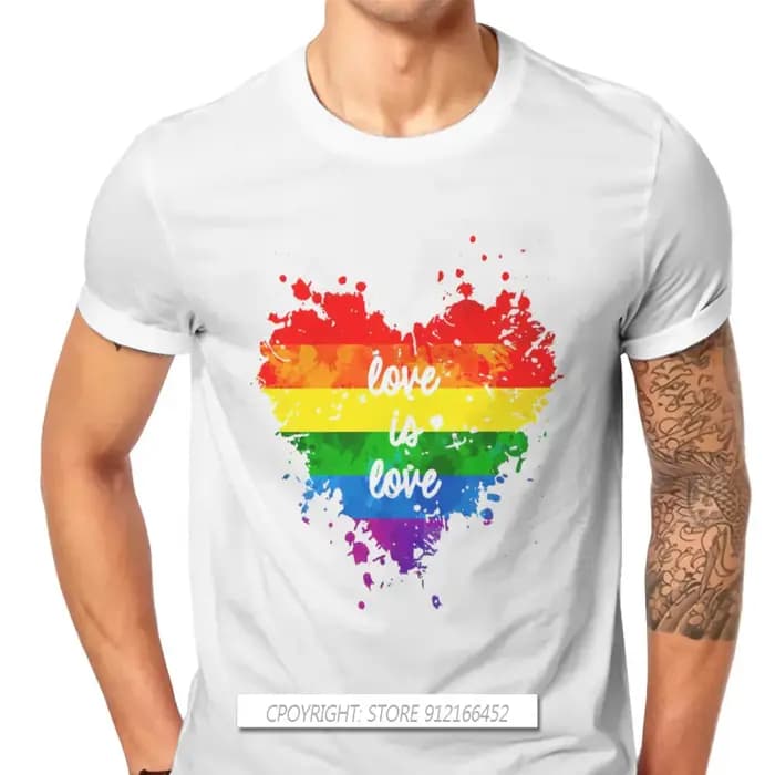 T-shirt hipster Love Is Love Coussins pour hommes