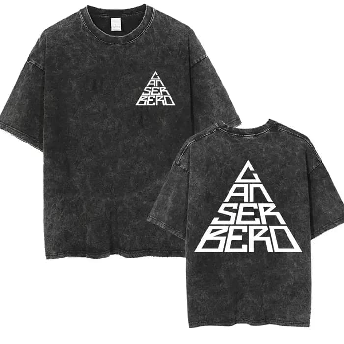 Vintage lavé Canserbero Logo 2025 Merch t-shirts Rap Style gothique Hip Hop T-shirt à manches courte