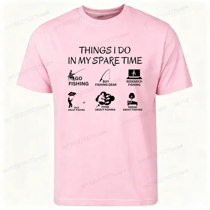 T-shirts d'été à manches courtes avec imprimé pêche amusant pour femmes et garçons