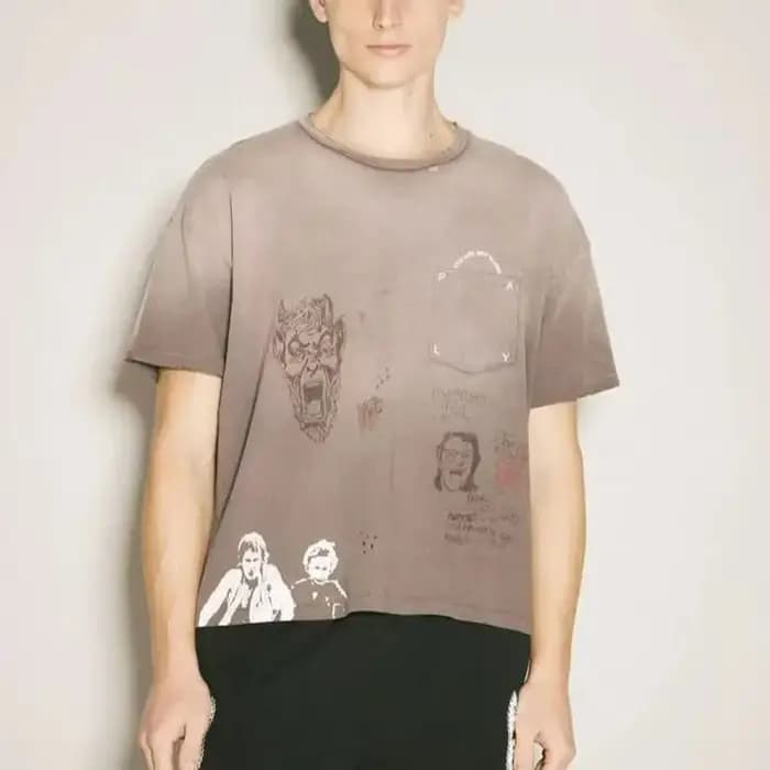 T-shirt unisexe 2026 High Street avec logo de poche