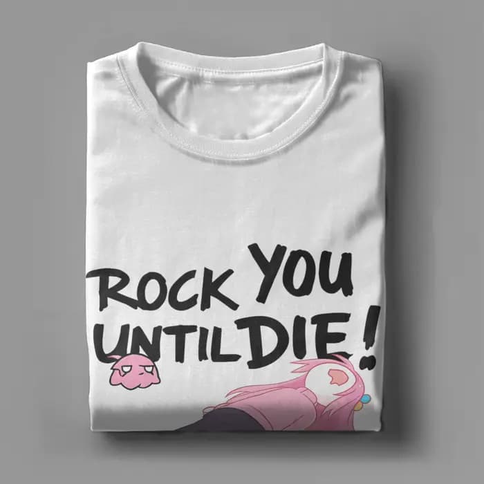 Hommes Bocchi The Rock T-Shirt coton vêtements drôle à manches courtes col rond