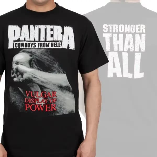 T-shirt décontracté avec logo Pantera Flames Band