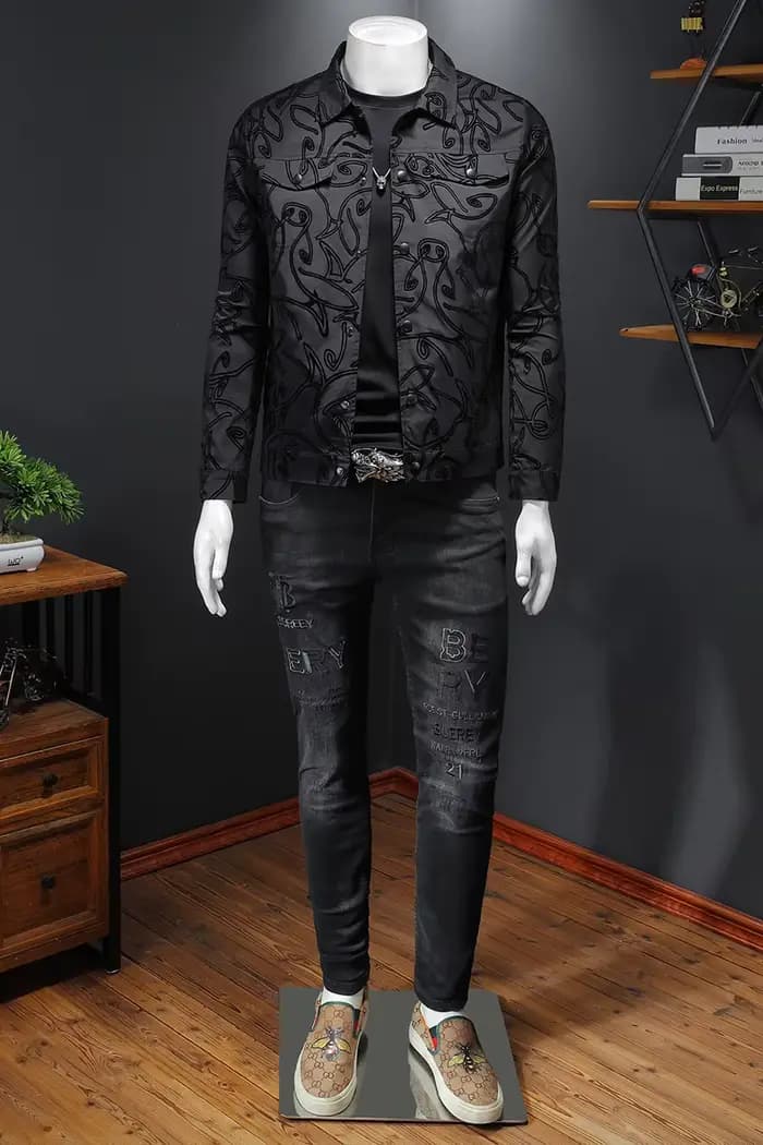 Blouson aviateur flocage de luxe pour hommes