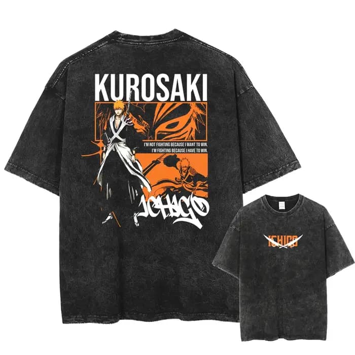 BLEACH Manga T-shirt graphique Zaraki Kenpachi imprimé