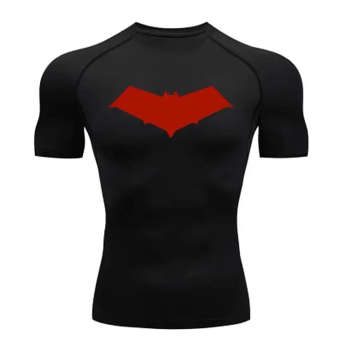Chemise de Compression chauve-souris large pour hommes, t-shirt de course, de sport en plein air, sé