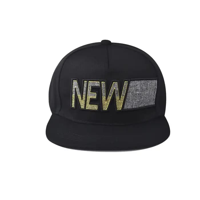 Casquette Hip-Hop Plate NOUVELLE avec motif brodé – Tendance Printemps-Automne