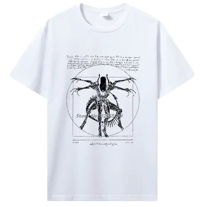 2019 marque t-shirt Homme t-shirts trucs Cool pour adolescents Da Vinci Alien
