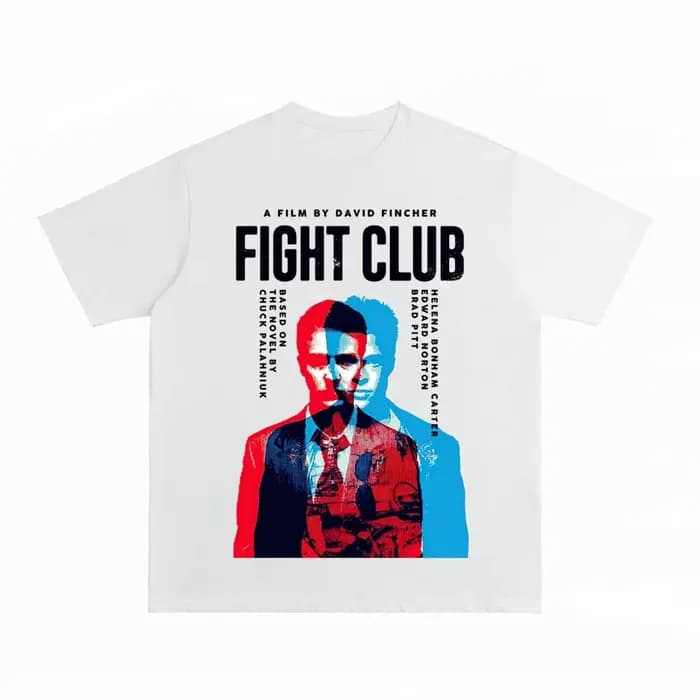 Combat Club - T-shirt vintage rétro à manches courtes sur le thème du cinéma de haute qualité