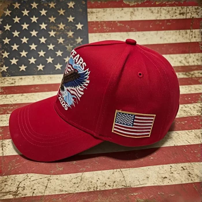 Casquette de baseball brodée Aigle chauve