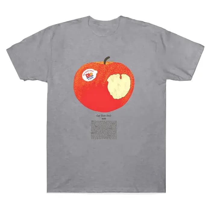Djo Apple T-Shirt drôle dessin animé graphique t-shirts femmes à manches courtes hommes hauts haute qualité coton