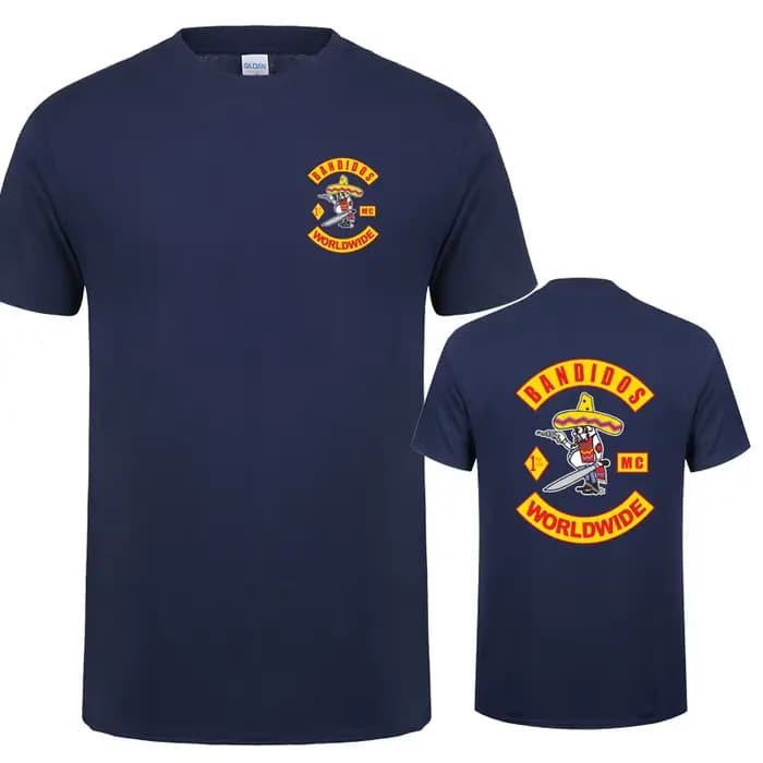 Bandidos MC Worlwide t-shirt été hommes coton à manches courtes T-shirts
