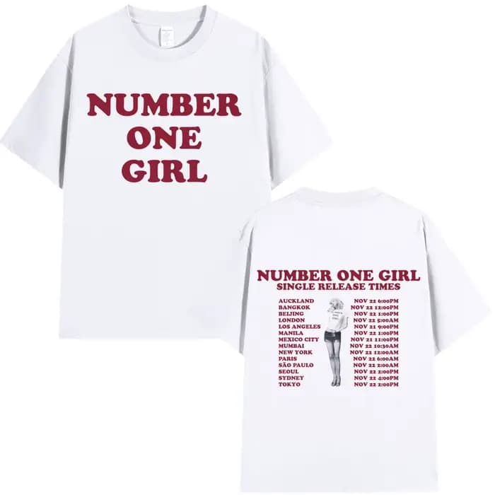 Rosé numéro un fille T-shirt hommes femmes vêtements Harajuku
