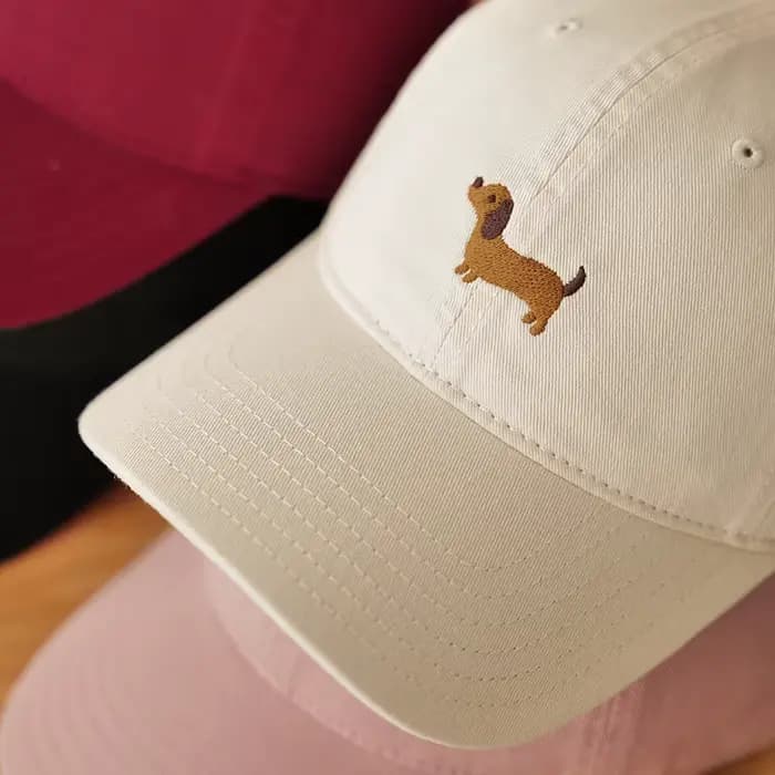 Casquette de baseball brodée Teckel