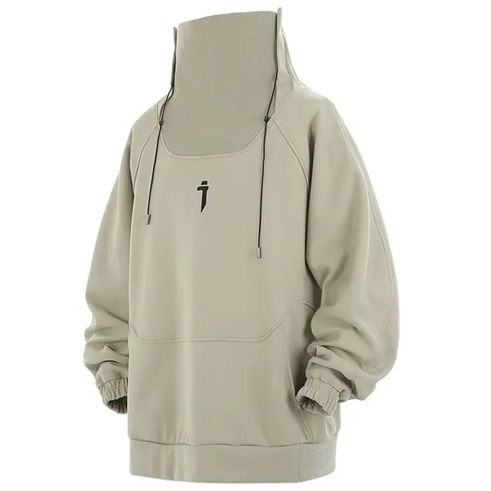 Sweat à capuche à col haut pour homme