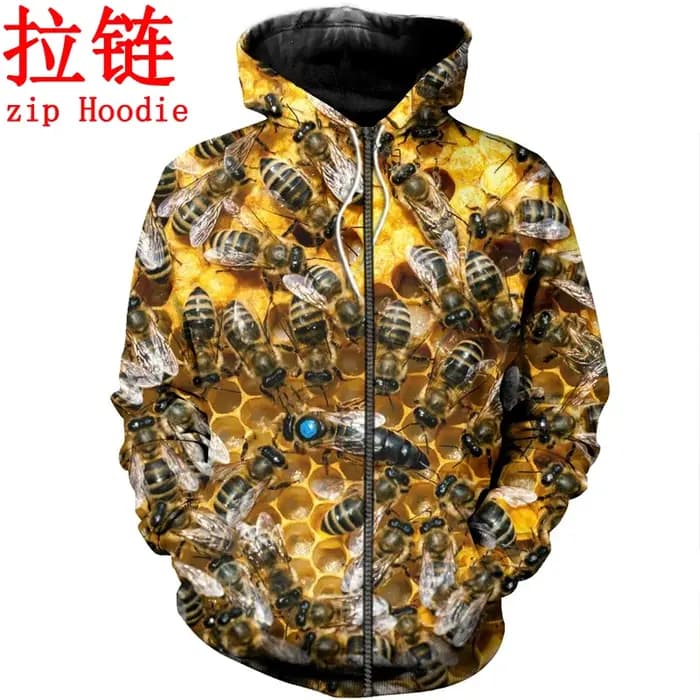 Old Time équation Keeper 3D imprimé hommes sweat à capuche pur miel brut Harajuku mode
